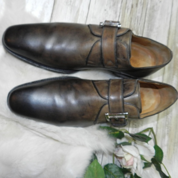 Magnanni Cuero Single Strap Monk leather loafers - Picture 3 of 8